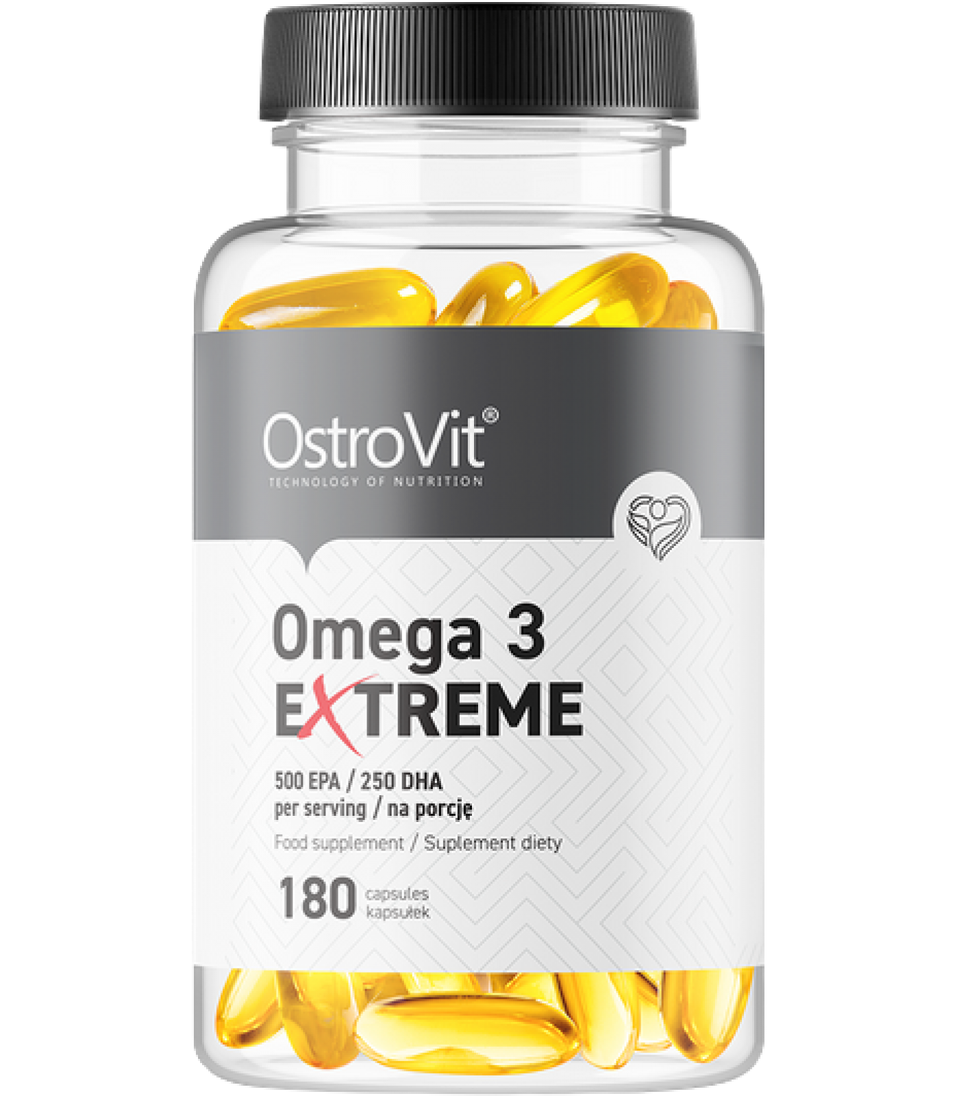 OstroVit Omega 3 Extreme | 75% EPA + DHA / 180softgels